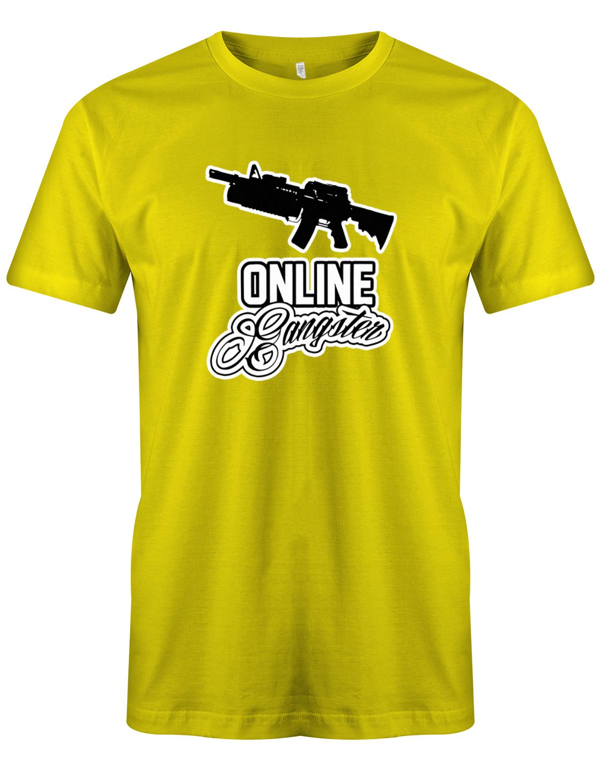 Online-Gangster-Herren-Shirt-Gelb