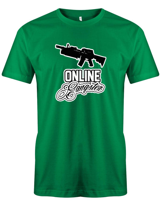 Online-Gangster-Herren-Shirt-Gr-n