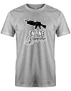 Online-Gangster-Herren-Shirt-Grau