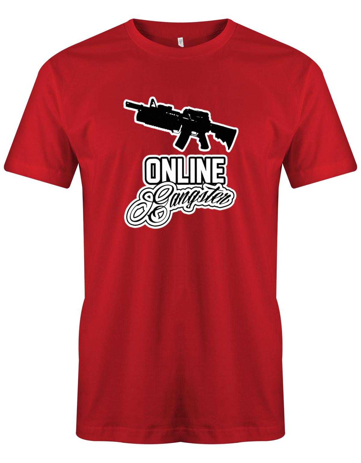 Online-Gangster-Herren-Shirt-Rot