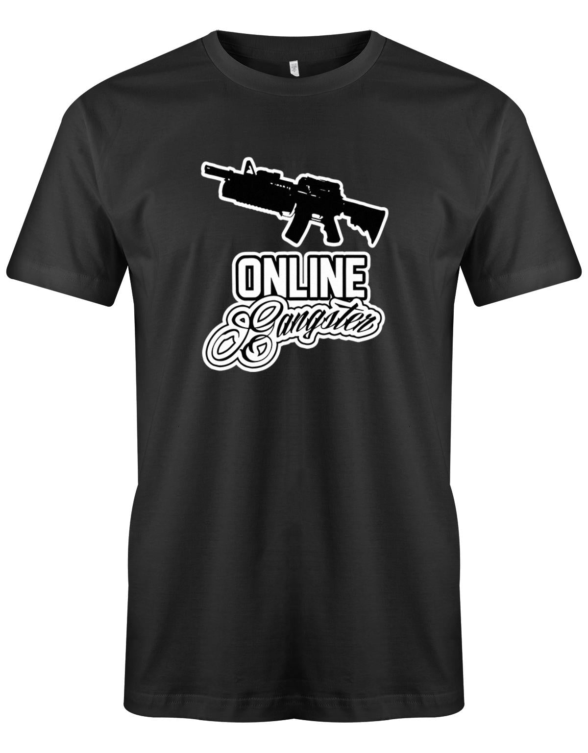 Online-Gangster-Herren-Shirt-Schwarz