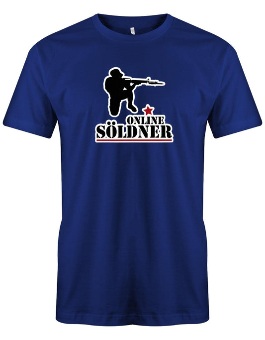 Online-S-ldner-Herren-Gamer-COD-Shirt-Royalblau