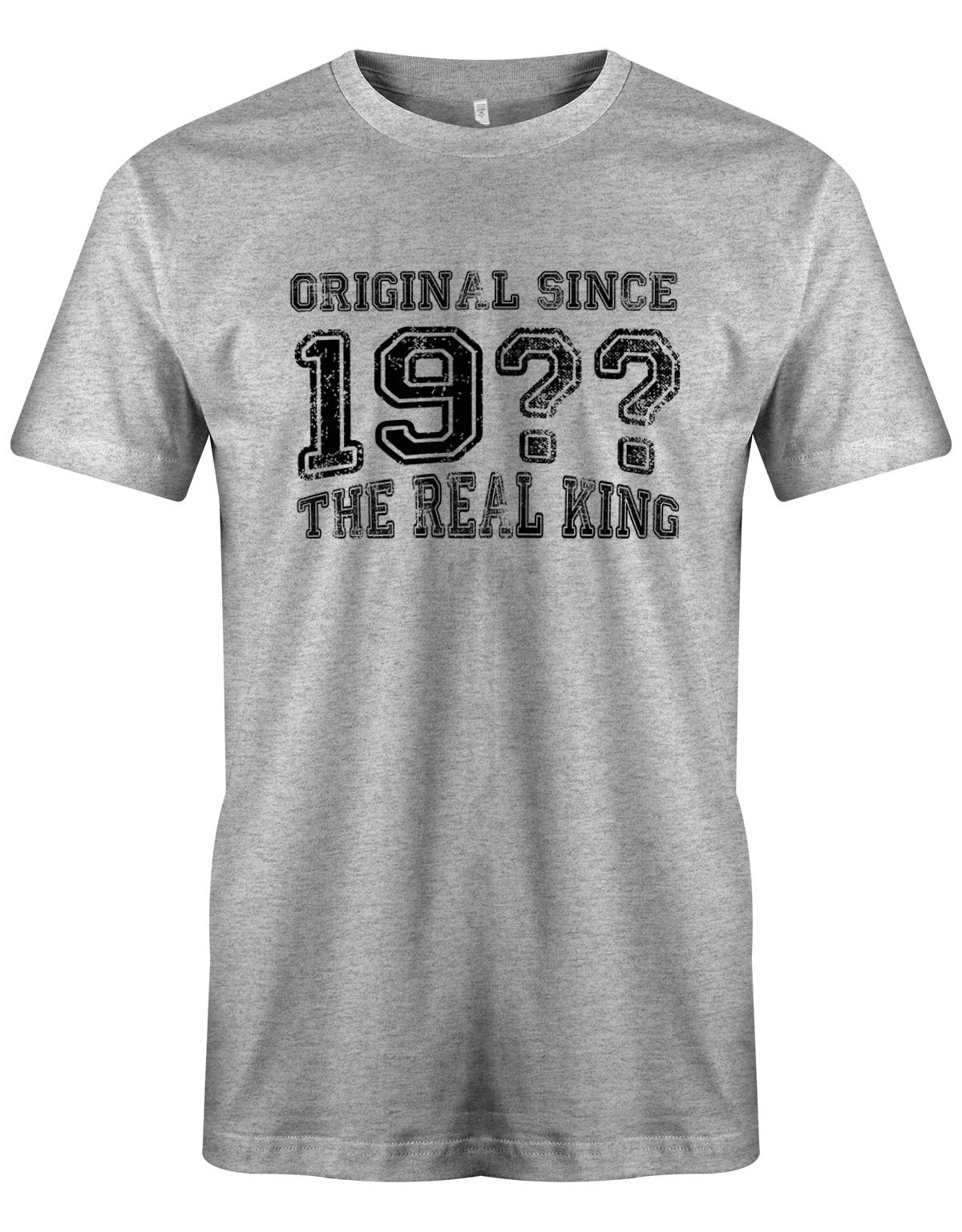Original-Since-The-Real-King-Herren-Shirt-Grau