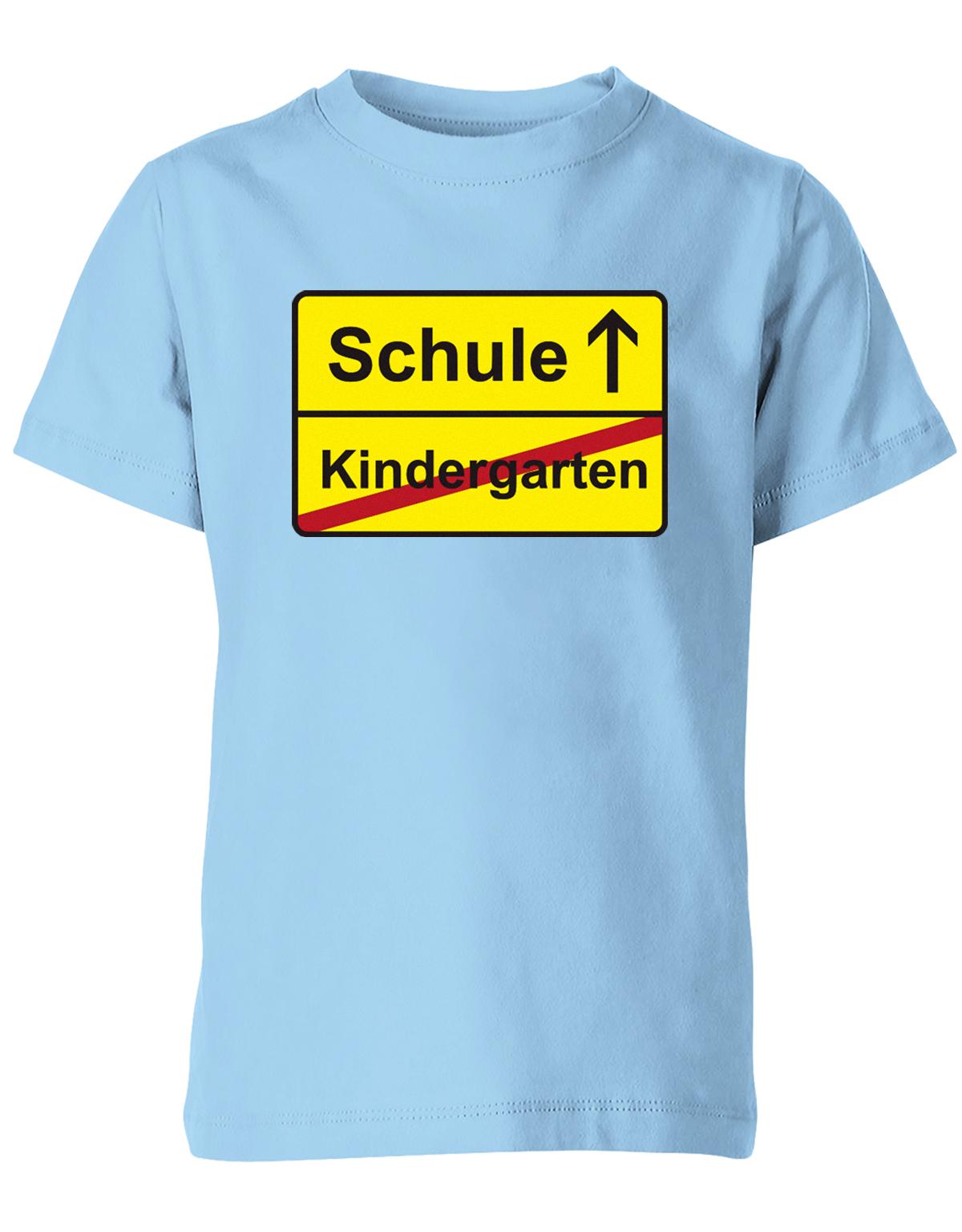 Schule - Kindergarten - Ortsschild - Kita Abgänger 2023  - Kinder T-Shirt Hellbauu