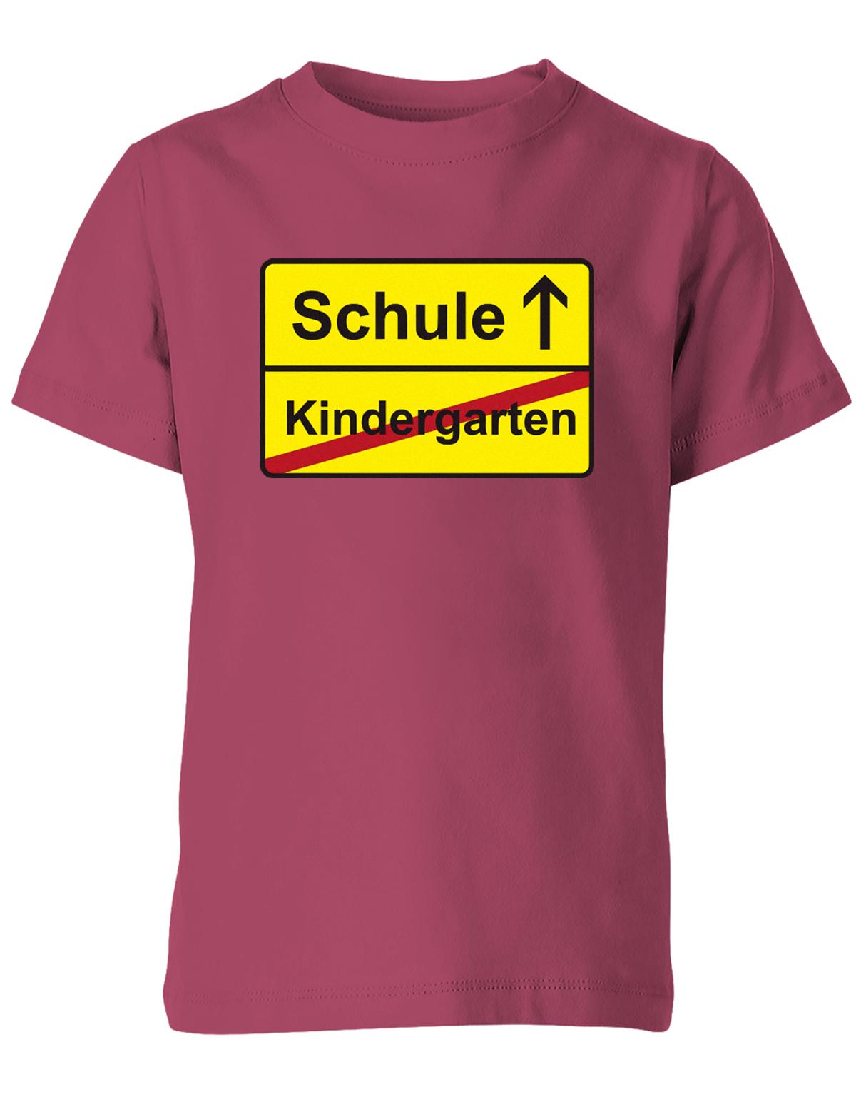 Schule - Kindergarten - Ortsschild - Kita Abgänger 2023  - Kinder T-Shirt Sorbet