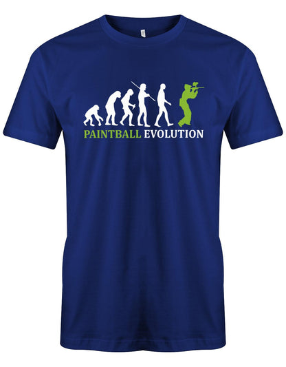 Paintball-Evolution-Herren-Shirt-Royalblau