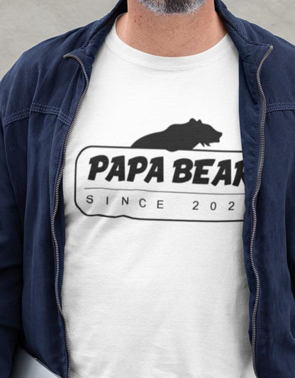 Papa Bear since Wunschjahr - Papa Shirt Herren