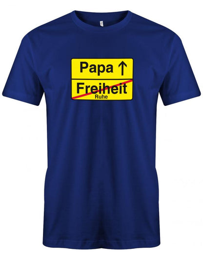 Papa-Freiheit-Freizeit-Ruhe-Herren-Shirt-Royalbalu