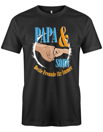 Papa-und-Sohn-beste-Freunde-f-rs-Leben-Herren-Papa-Shirt-Schwarz