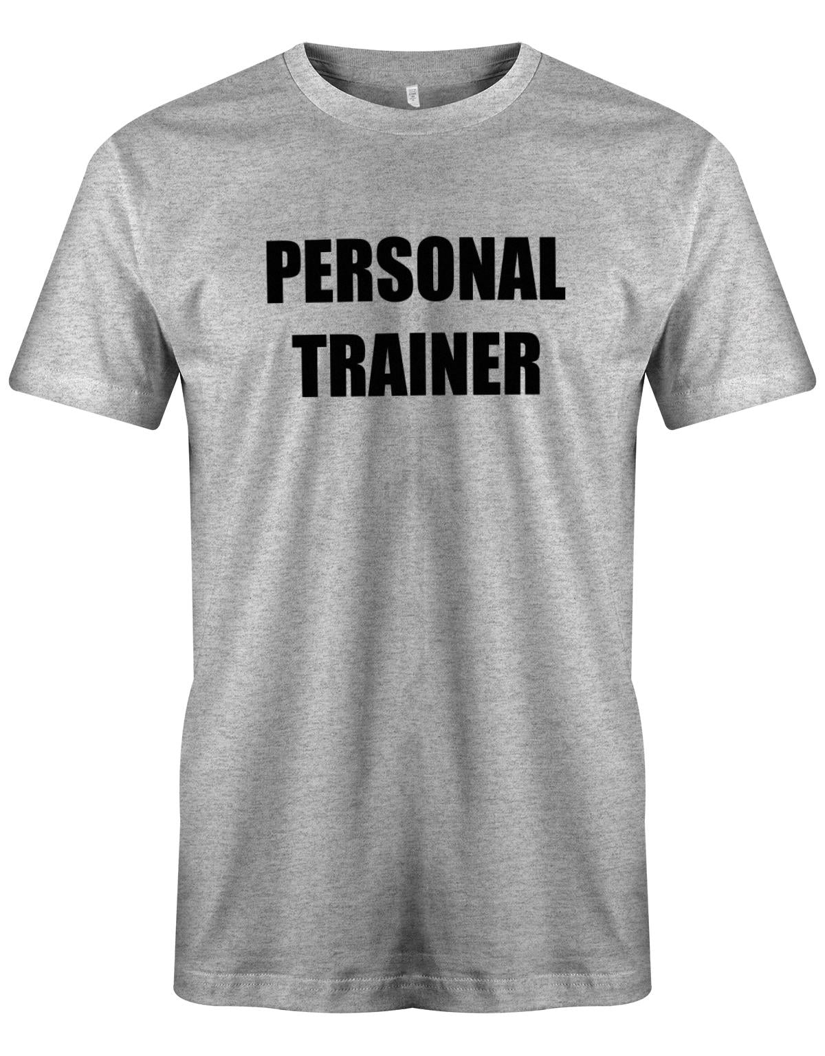 Personal-Trainer-Herren-Shirt-Grau
