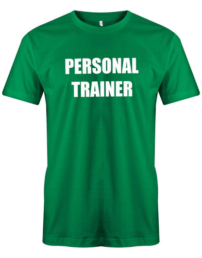 Personal-Trainer-Herren-Shirt-Gruen
