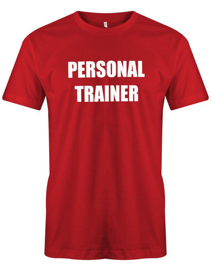Personal-Trainer-Herren-Shirt-Rot