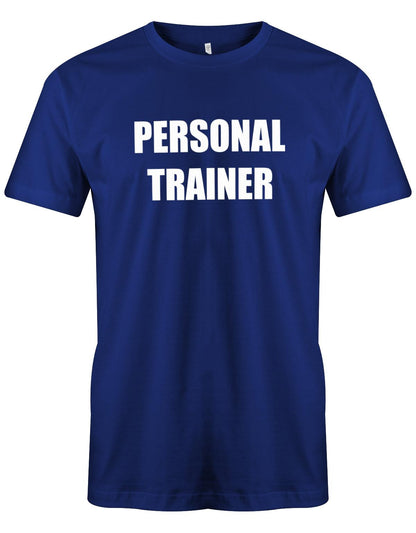 Personal-Trainer-Herren-Shirt-Royalblau
