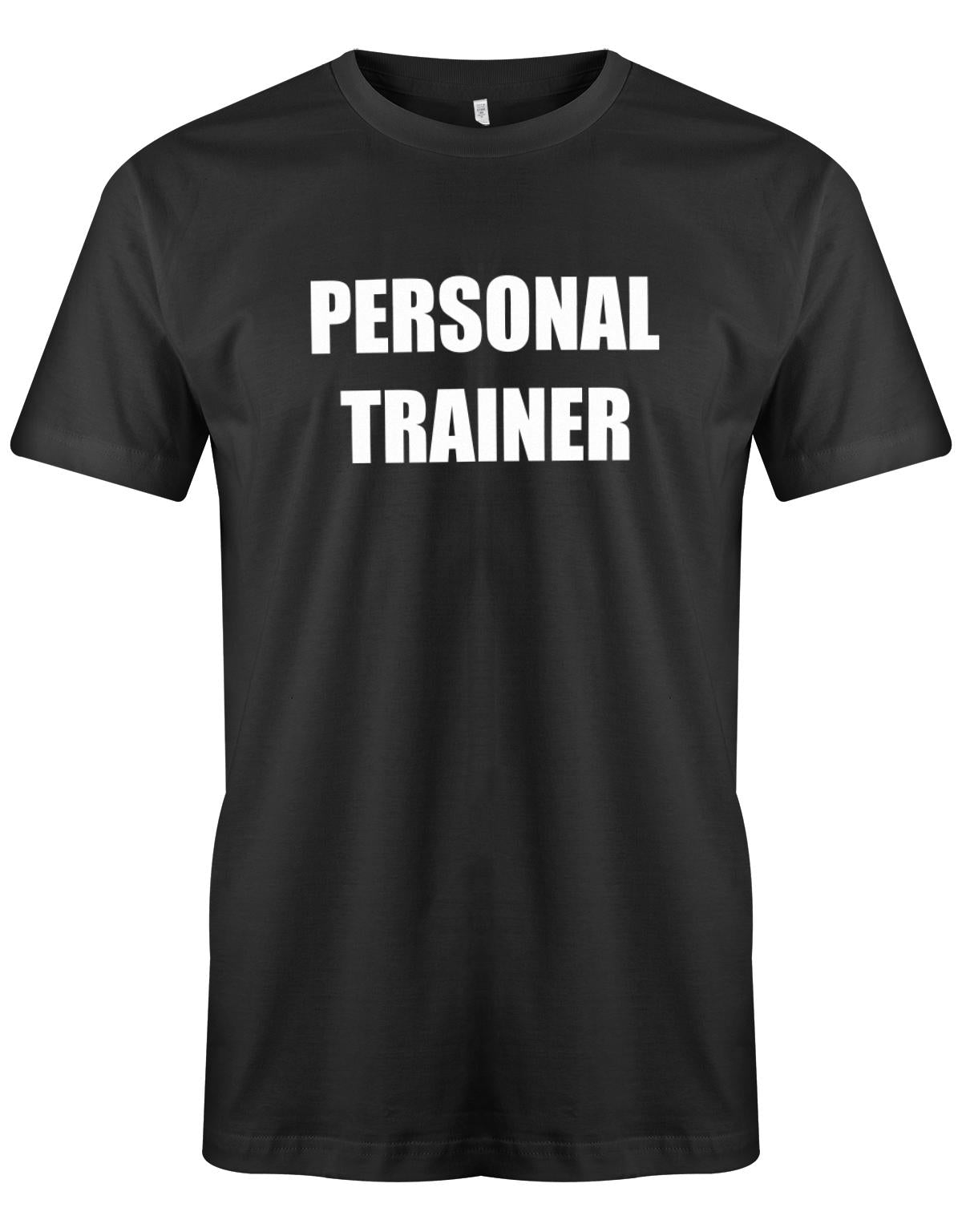 Personal-Trainer-Herren-Shirt-Schwarz