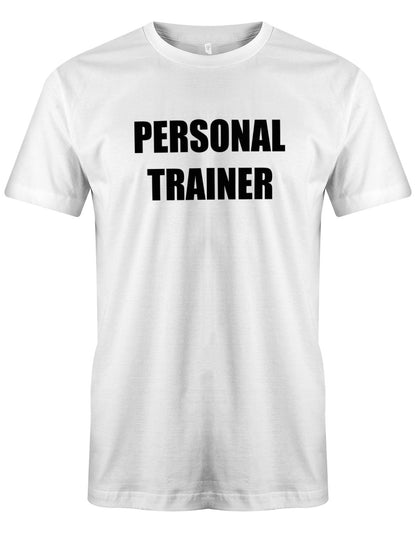 Personal-Trainer-Herren-Shirt-Weiss
