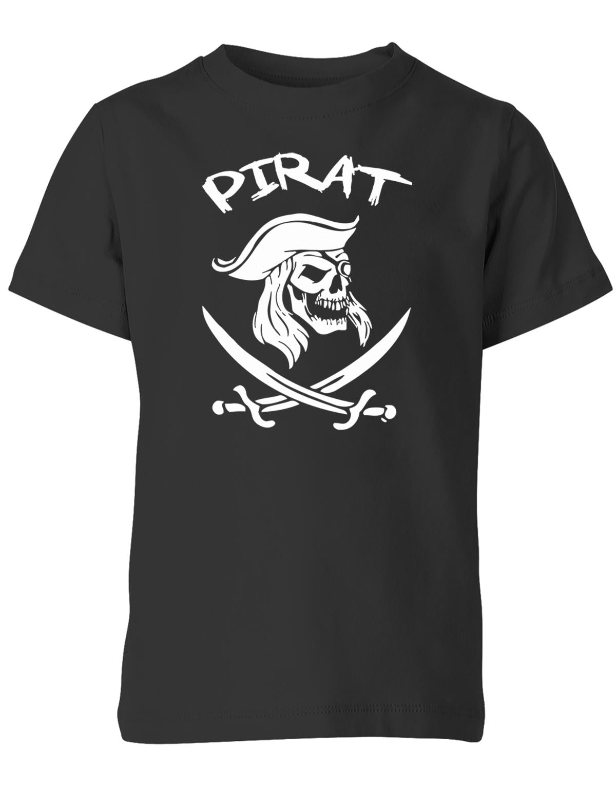 Pirat-Kinder-Kost-m-Shirt-Schwarz