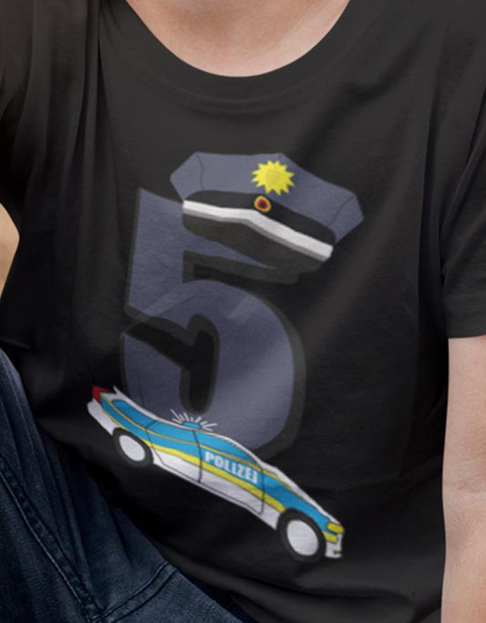 Polizei-5-Kinder-Shirt