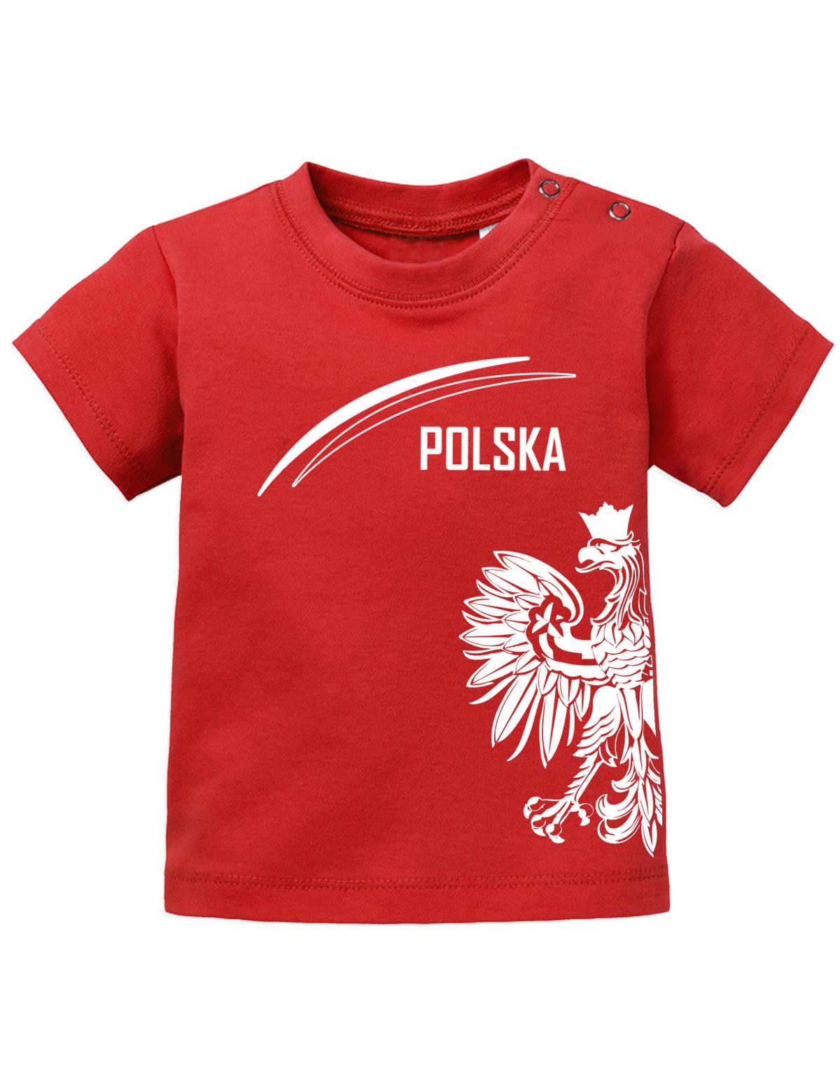 Polska-Adler-Baby-Shirt-Rot