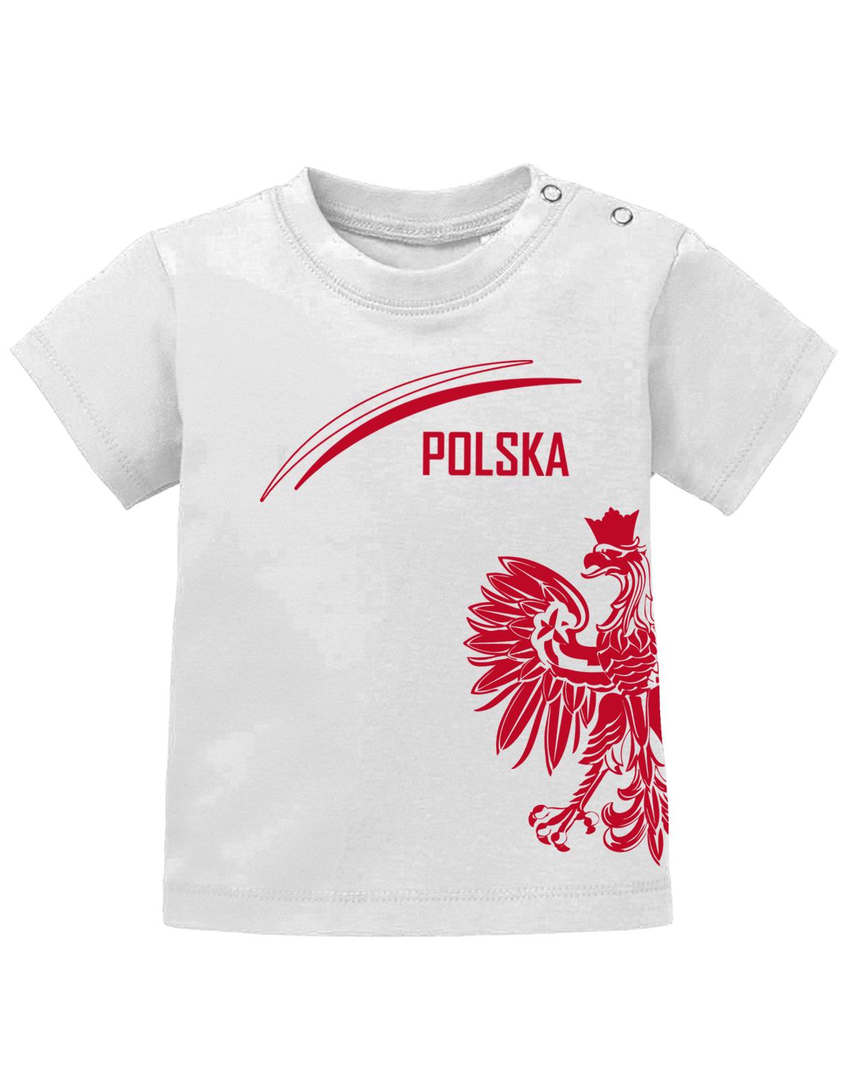 Polska-Adler-Baby-Shirt-Weiss