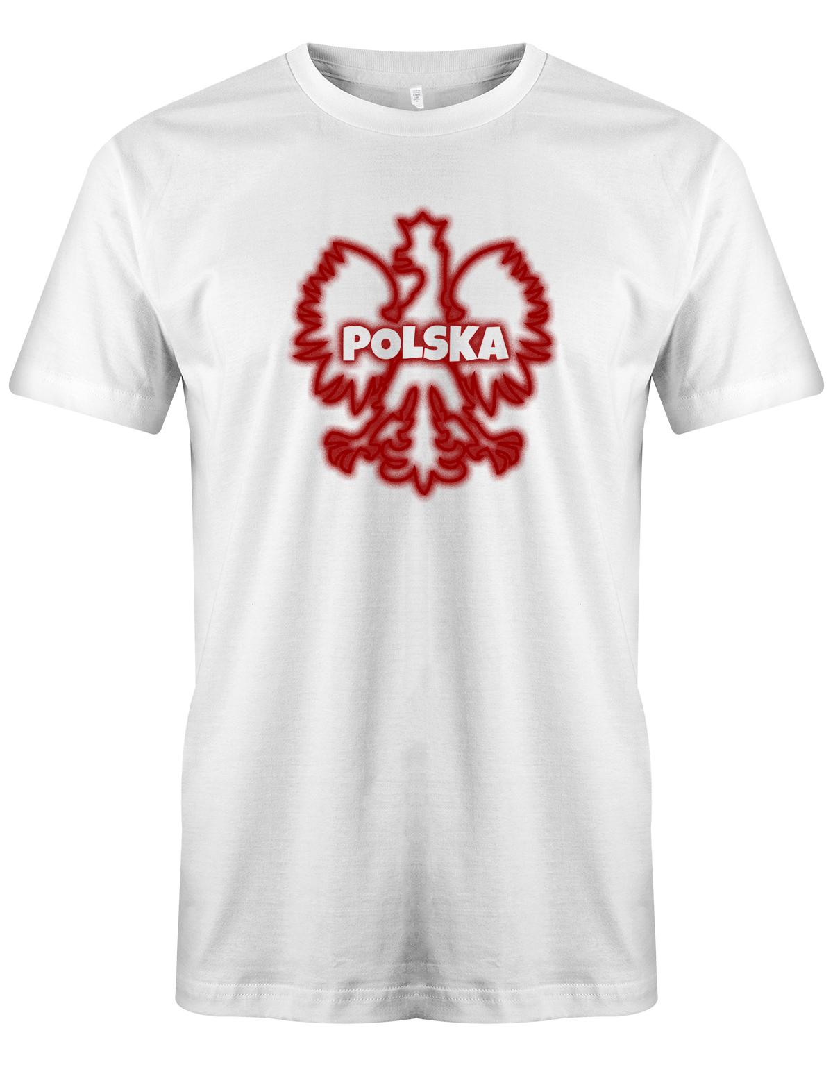 Polska Adler Outline - Polen - Fan - Herren T-Shirt
