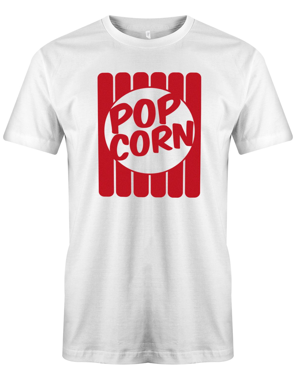Popcorn-Kost-m-Fasching-Karneval-verkleidung-Kost-m-Herren-Shirt-Weiss