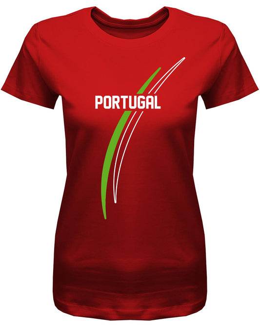 Portugal-Damen-Shirt-Rot