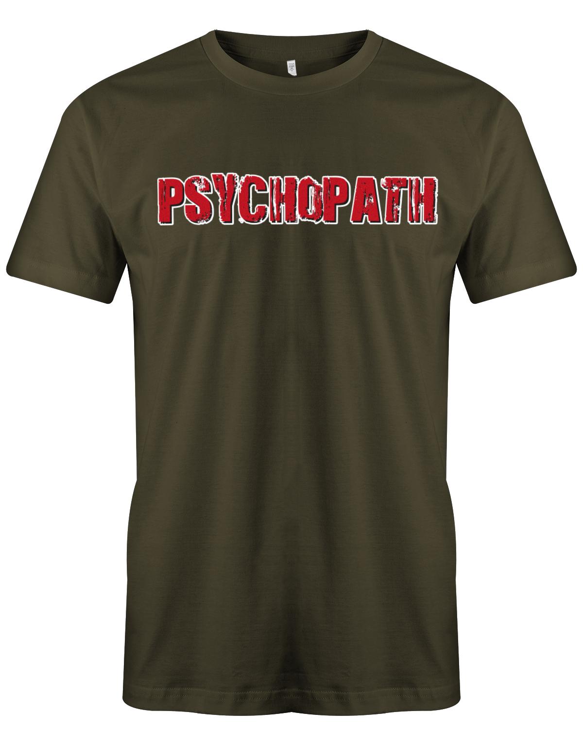 Psychopath-Kost-m-Shirt-Herren-Army