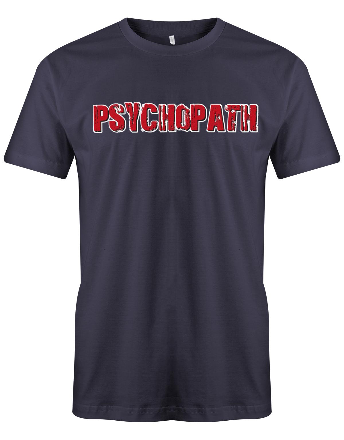Psychopath-Kost-m-Shirt-Herren-Navy
