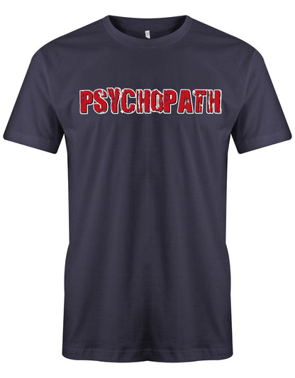 Psychopath-Kost-m-Shirt-Herren-Navy