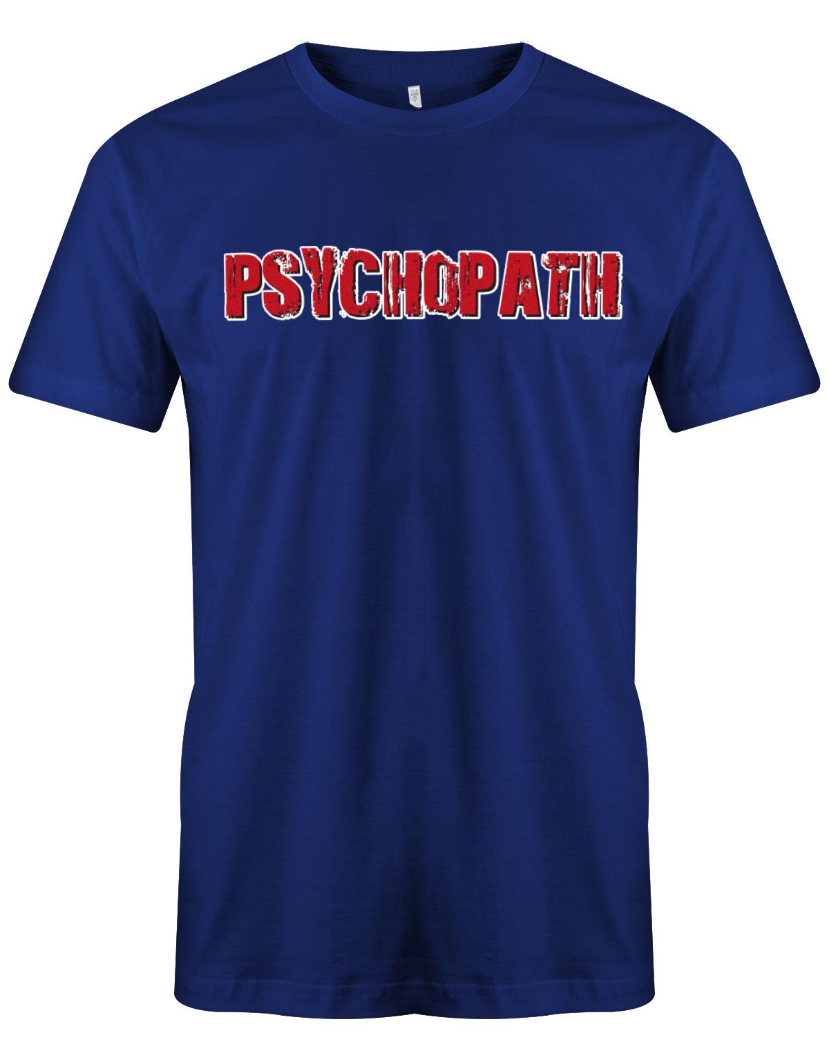 Psychopath-Kost-m-Shirt-Herren-Royalblau