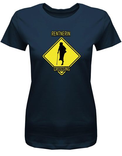 Rentnerin-Crossing-Rente-Shirt-Damen-Navy