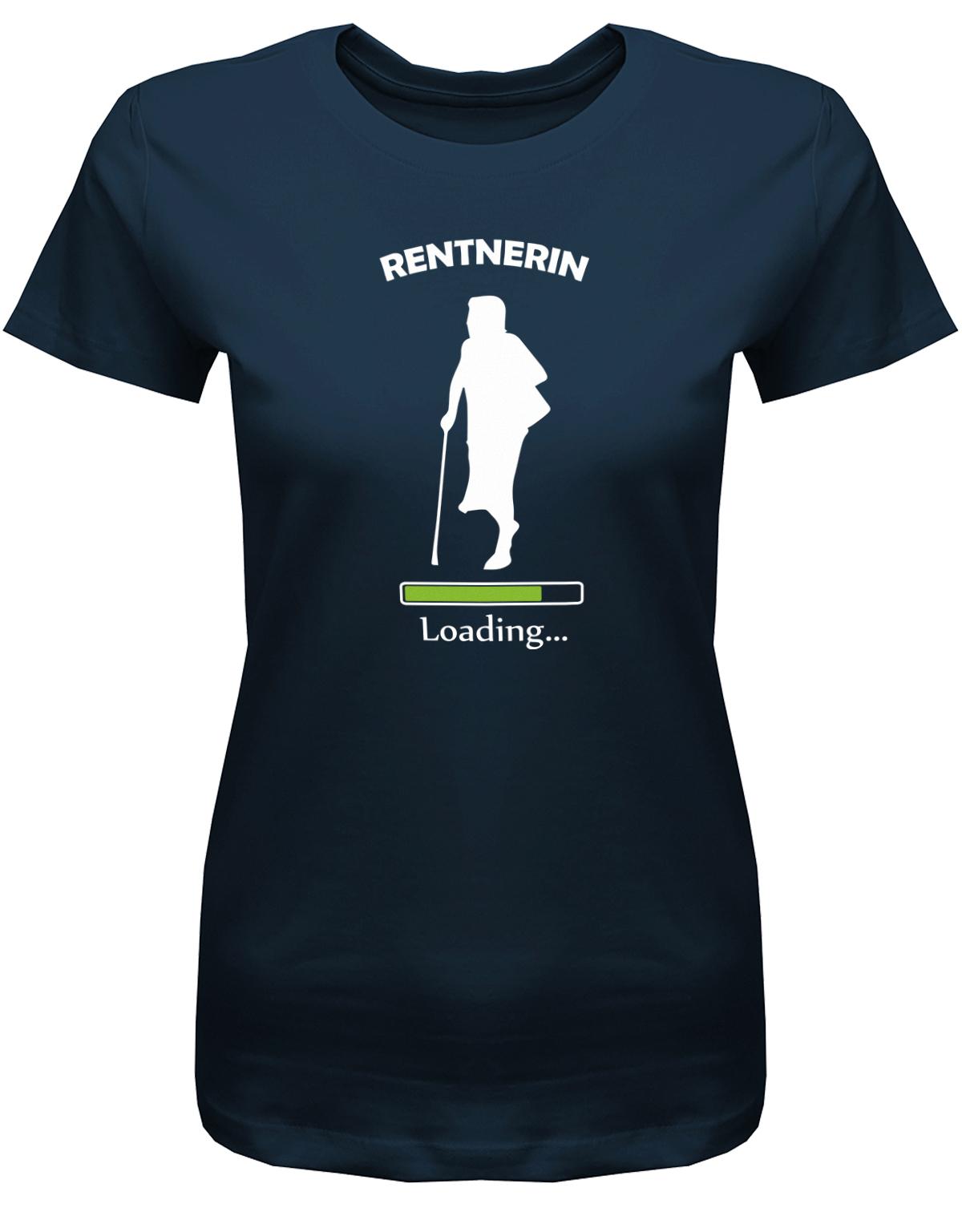 Rentnerin-Loading-Damen-Shirt-Navy
