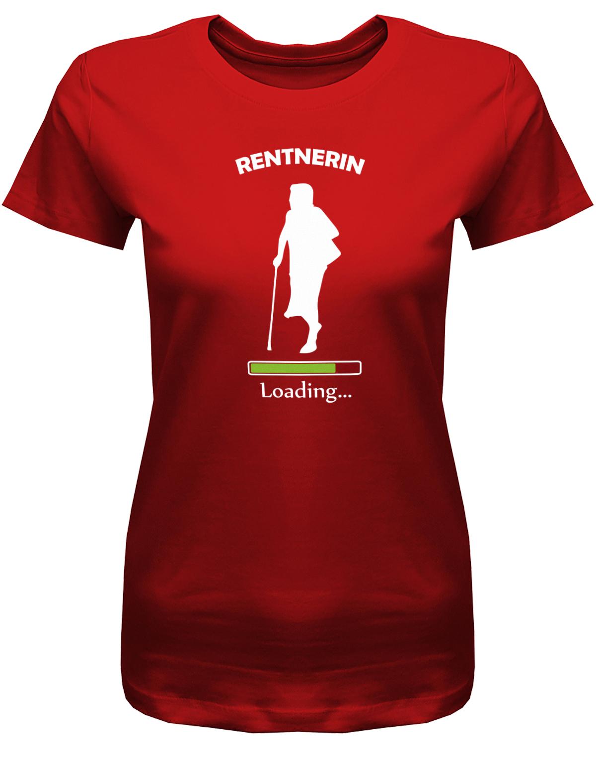 Rentnerin-Loading-Damen-Shirt-Rot