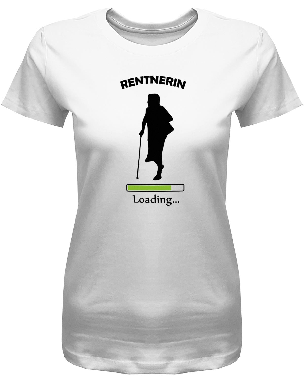 Rentnerin-Loading-Damen-Shirt-Weiss