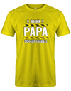 Ruhe-Papa-schaut-Fussball-Herren-Shirt-Gelb