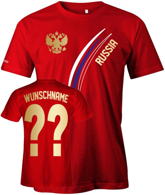 Russia-103-herren-shirt-rot-wunschname
