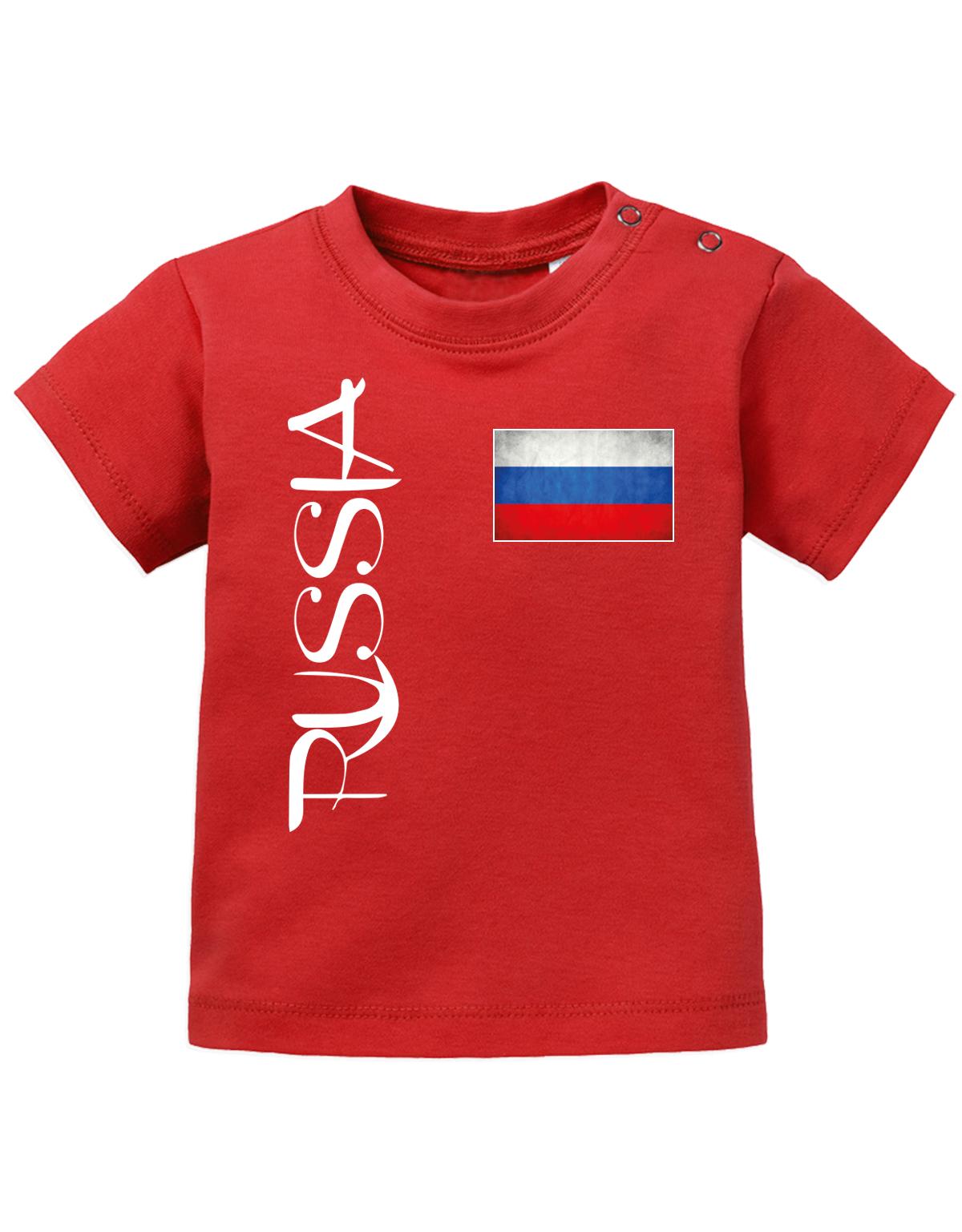 Russia-Fahne-Baby-Shirt-Rot