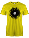 SChallplatte-Herren-Shirt-Gelb