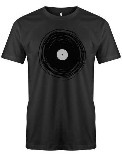 SChallplatte-Herren-Shirt-SChwarz