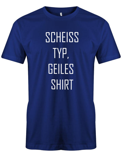SCheiss-Typ-geiles-Shirt-royalblau