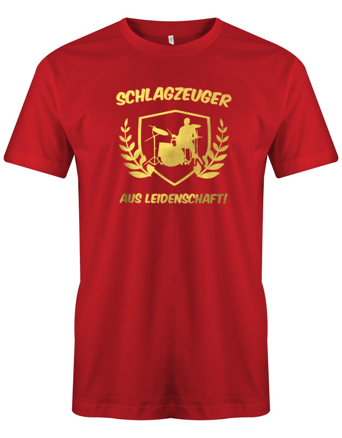 SChlagzeuger-aus-leidenschaft-Herren-Shirt-Rot