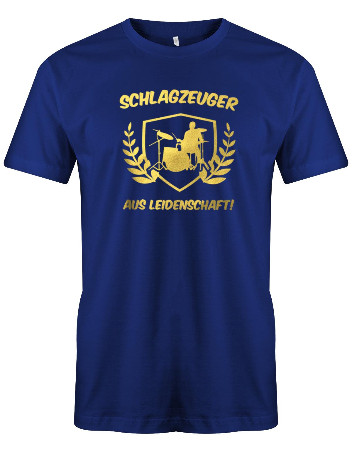 SChlagzeuger-aus-leidenschaft-Herren-Shirt-Royalblau