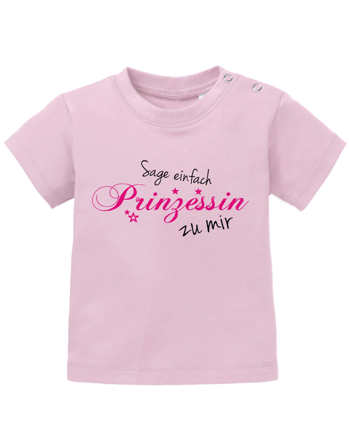Lustiges Sprüche Baby Shirt Sage einfach Prinzessin zu mir. Rosa