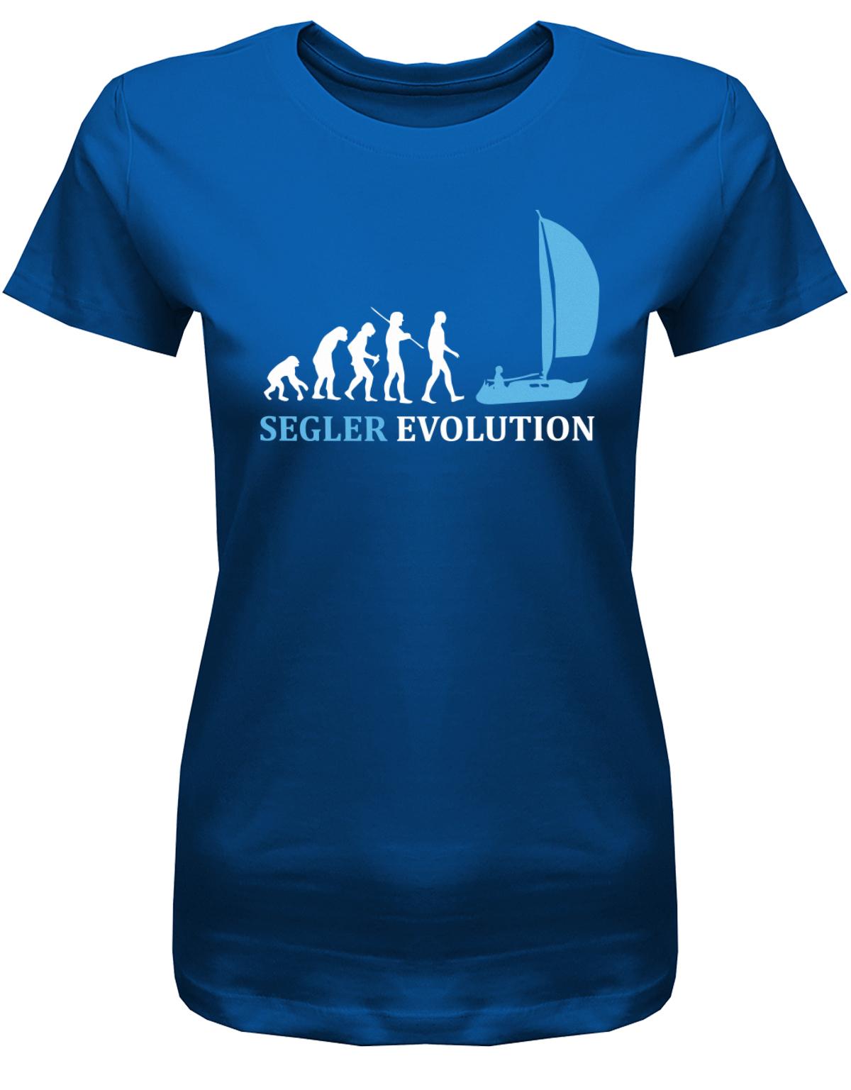 Segler-Evolution-Damen-Shirt-Royalblau