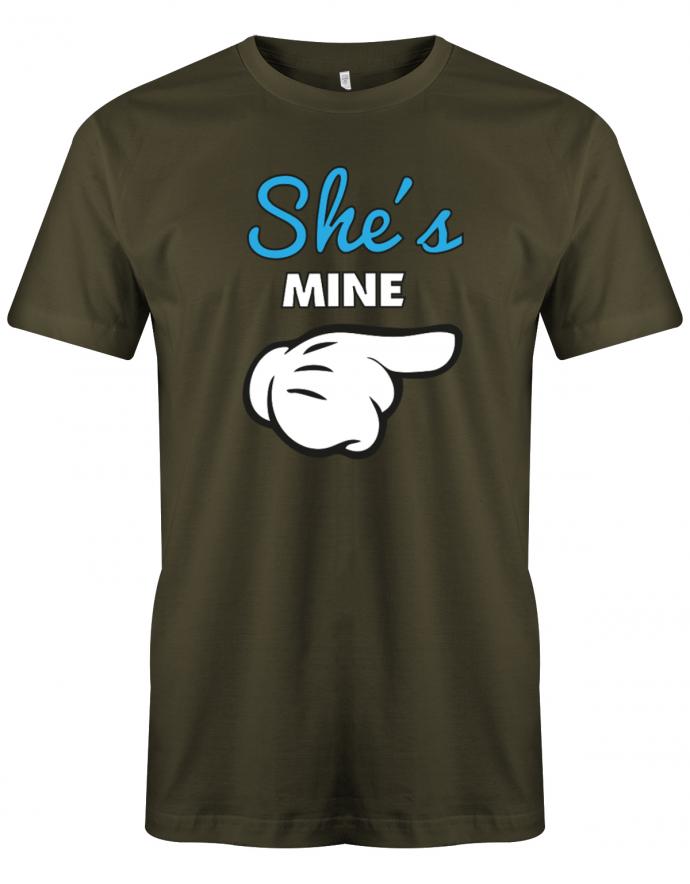 She-s-mine-He-s-mine-couple-Shirt-Herren-Army
