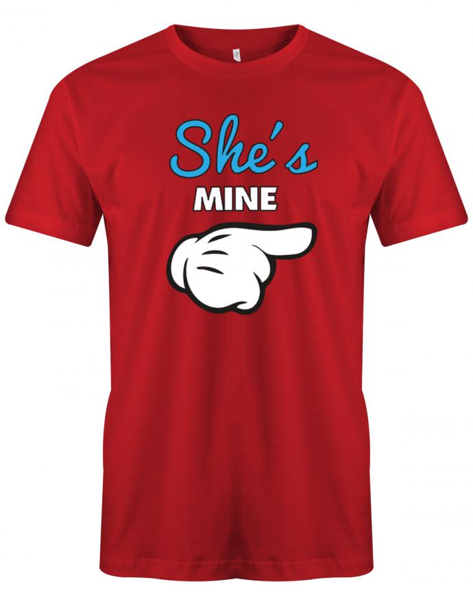 She-s-mine-He-s-mine-couple-Shirt-Herren-Rot
