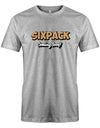 Sixpack-coming-soon-Herren-Shirt-Grau