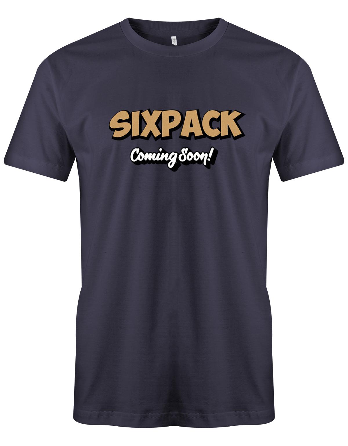 Sixpack-coming-soon-Herren-Shirt-Navy
