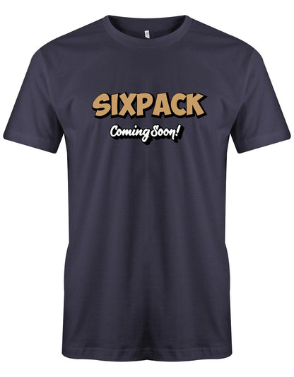 Sixpack-coming-soon-Herren-Shirt-Navy