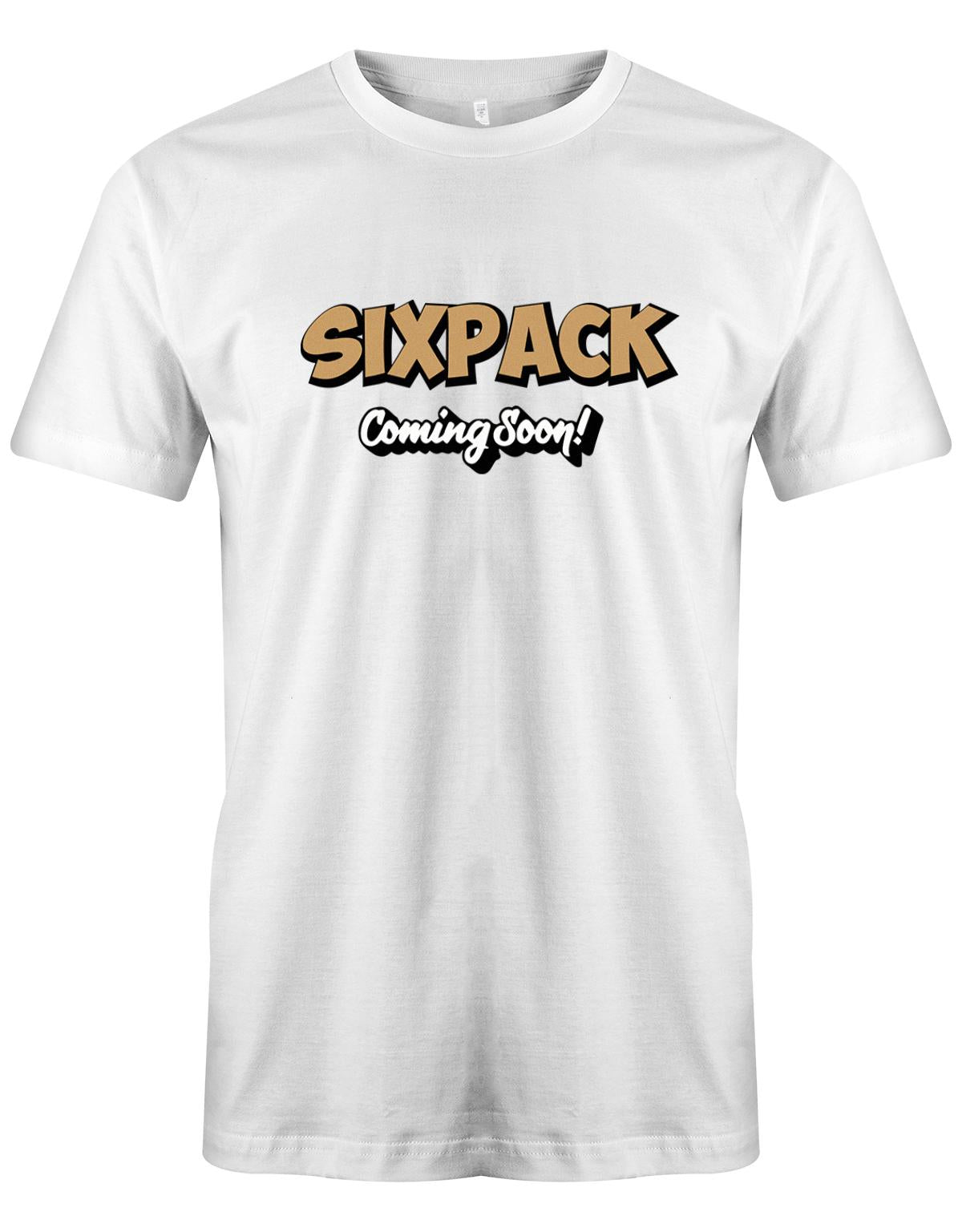Sixpack-coming-soon-Herren-Shirt-Weiss